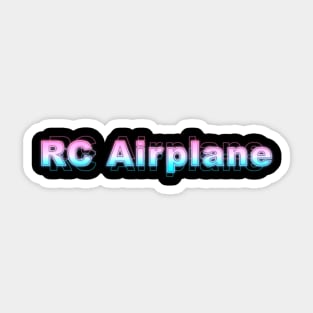 RC Airplane Sticker